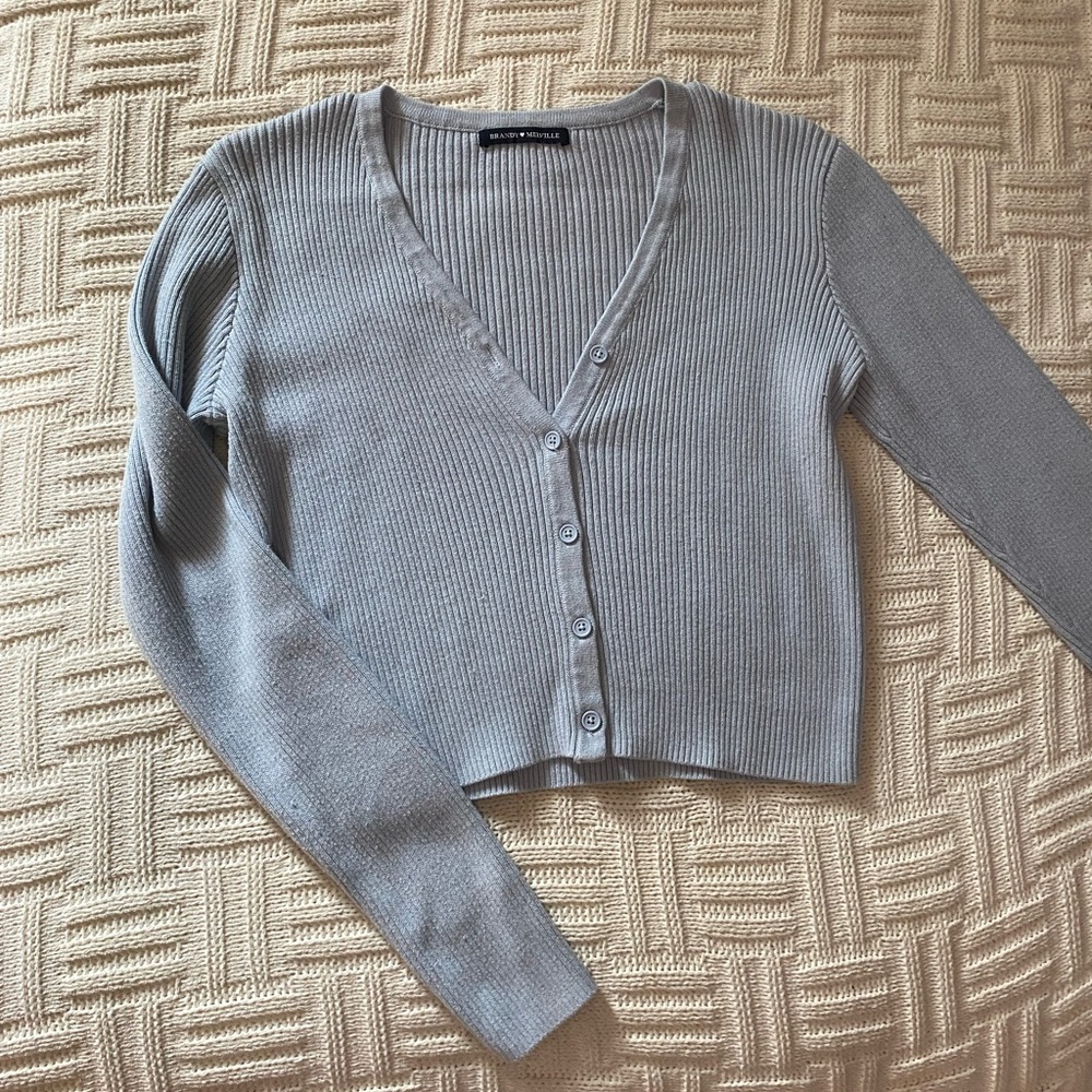 Button Up Sweater | Light Blue